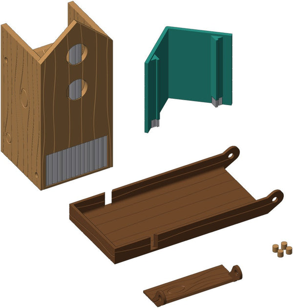 Wingspan Birdfeeder Dice Tower parts