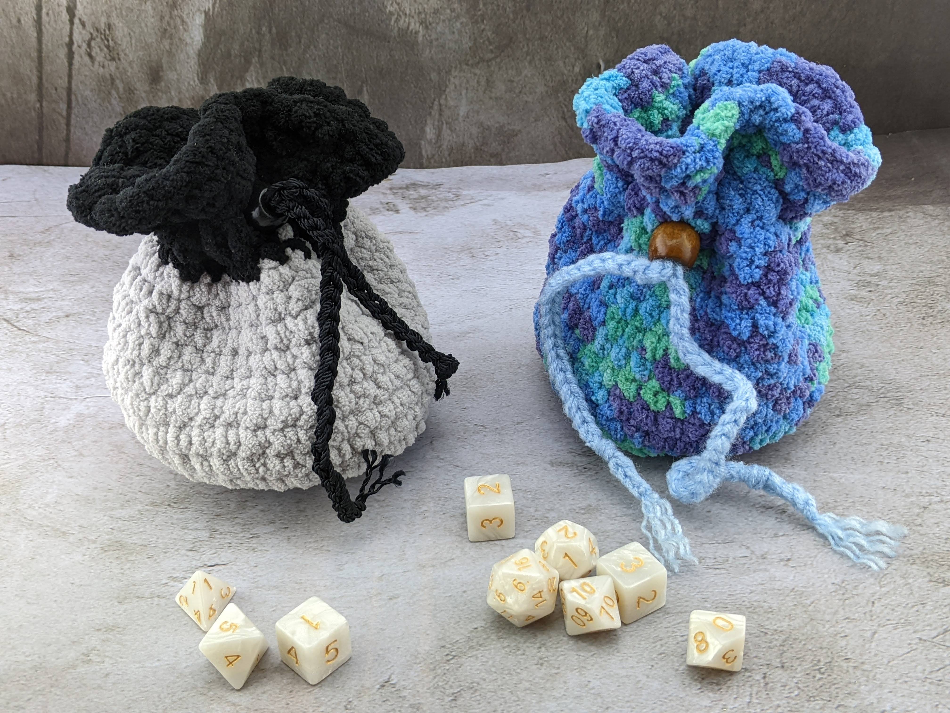 Hand Crochet Dice Bags