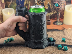 Can Holding Dice Tower Mug - Wolf Crest