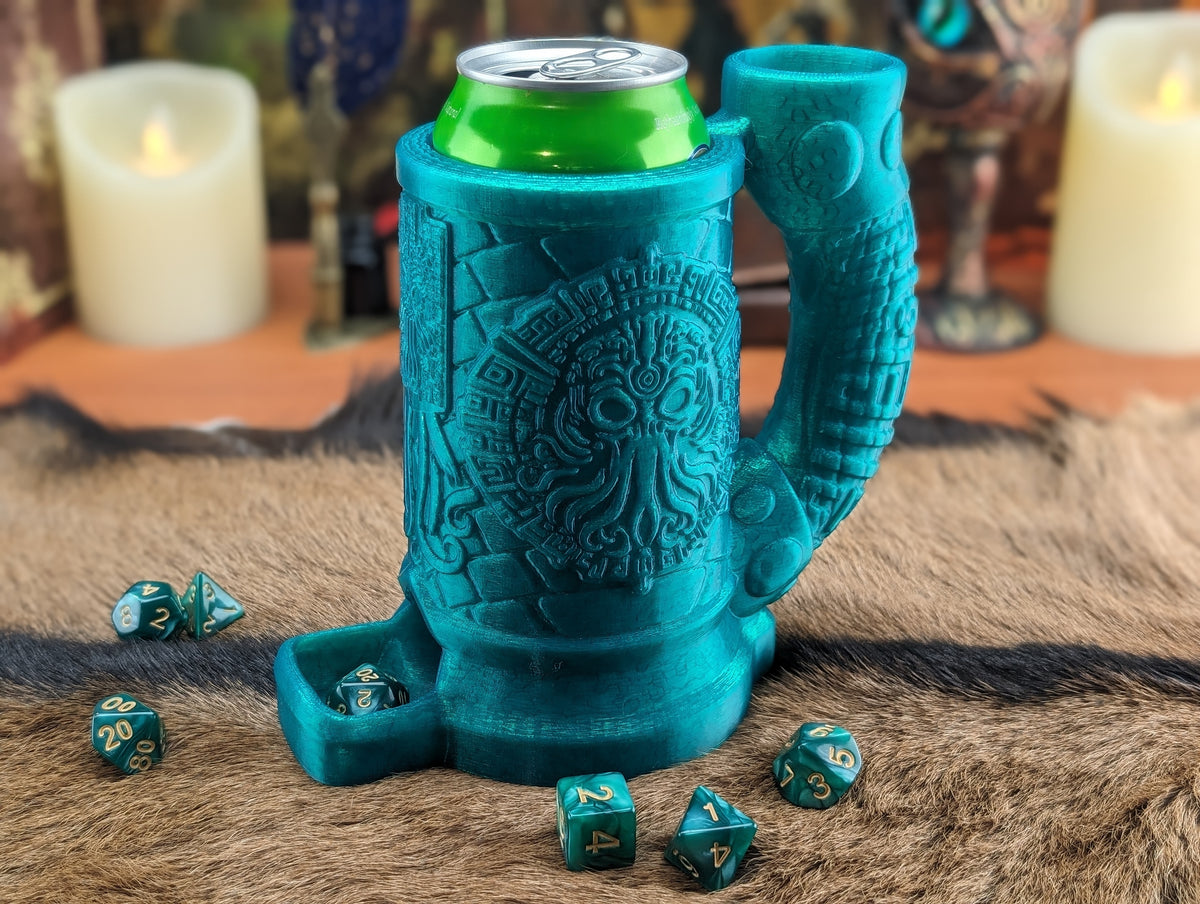 Can Holder Dice Tower w/ Wolf Crest Epic D&D Accessory