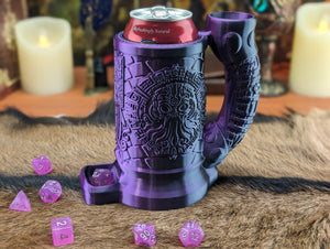 Can Holding Dice Tower Mug - Cthulhu Crest