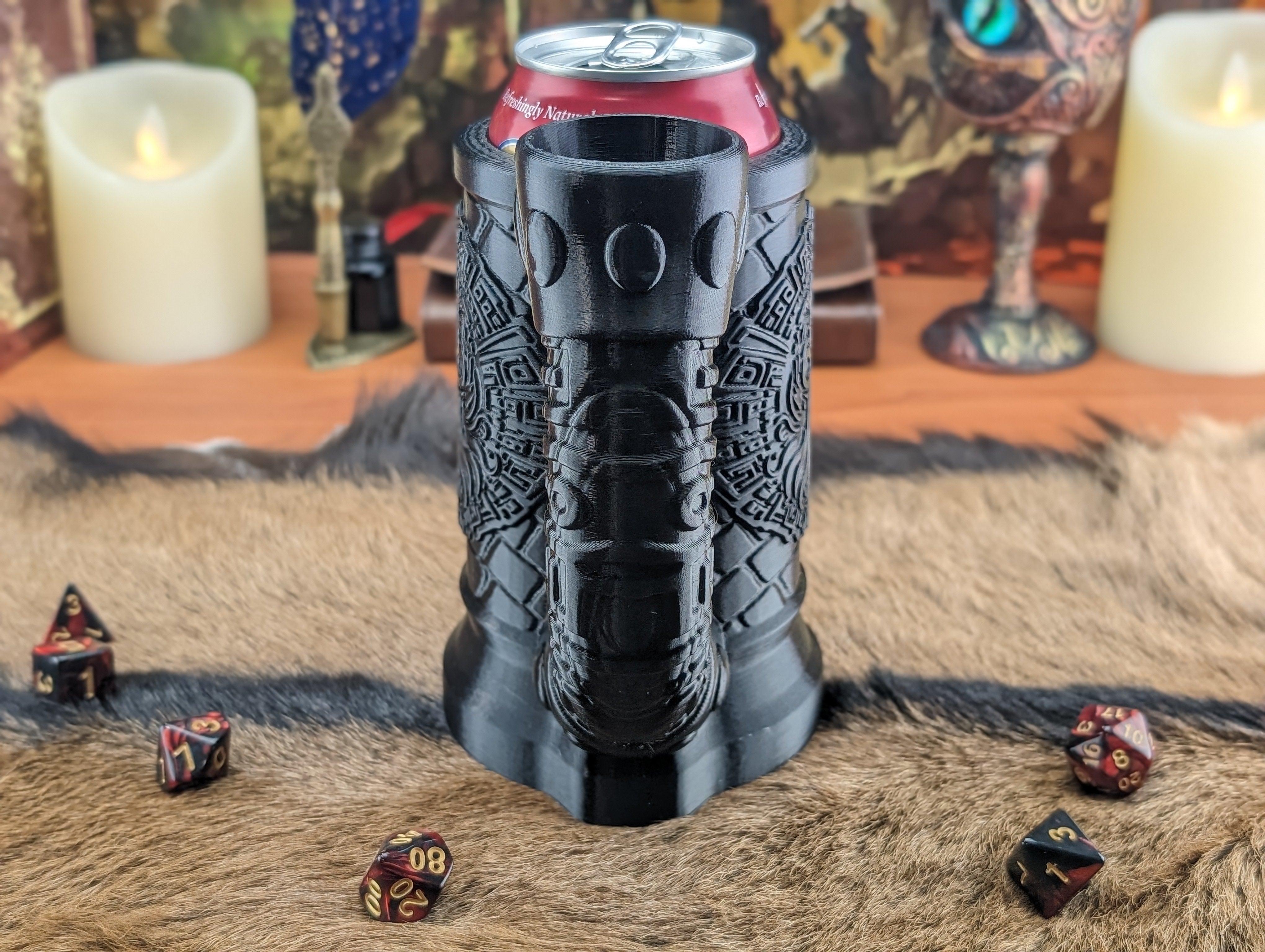 Can Holding Dice Tower - Cthulhu Crest