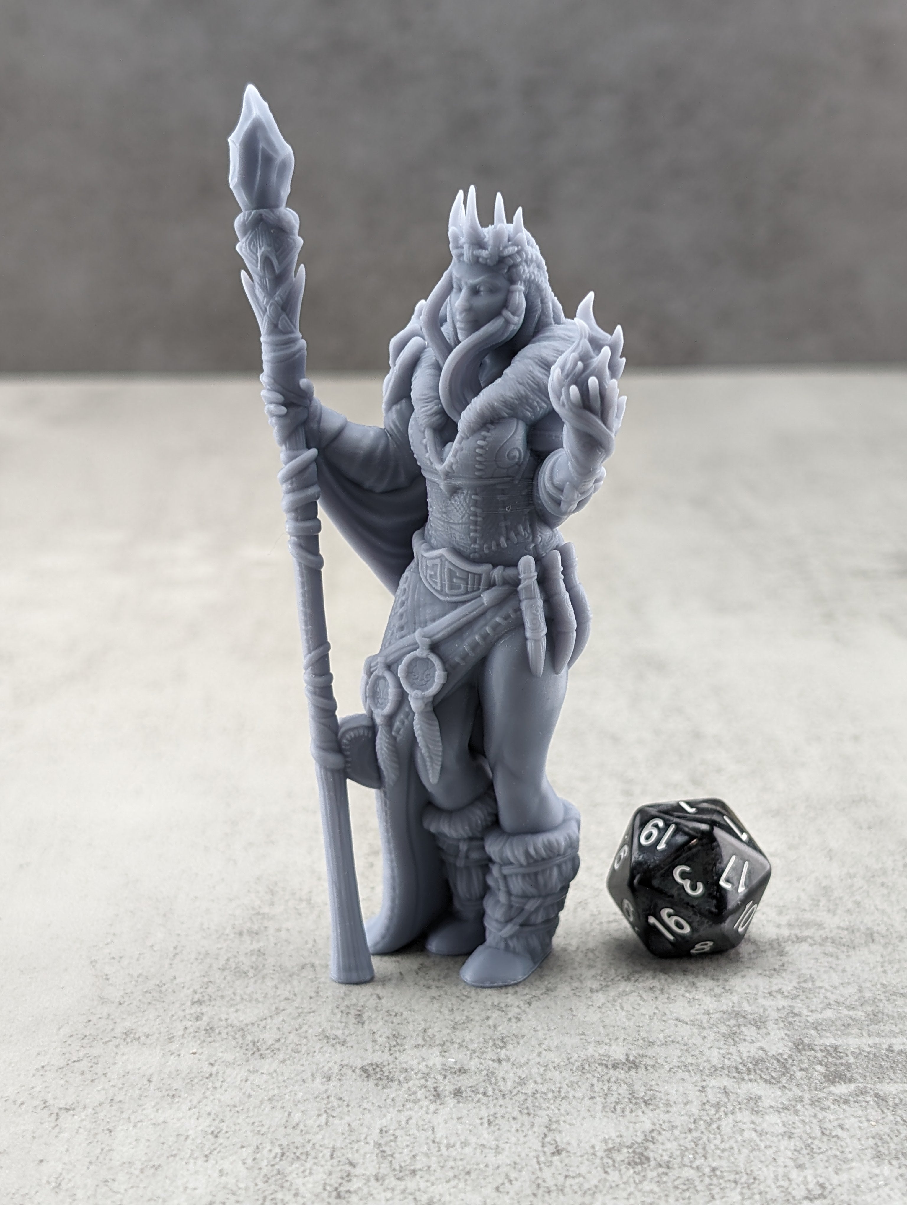 Frost Giant - Female w/ Crown | TTRPG Miniature