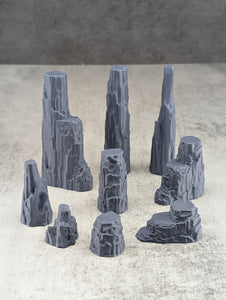 Rock Column Set | TTRPG Terrain Scatter