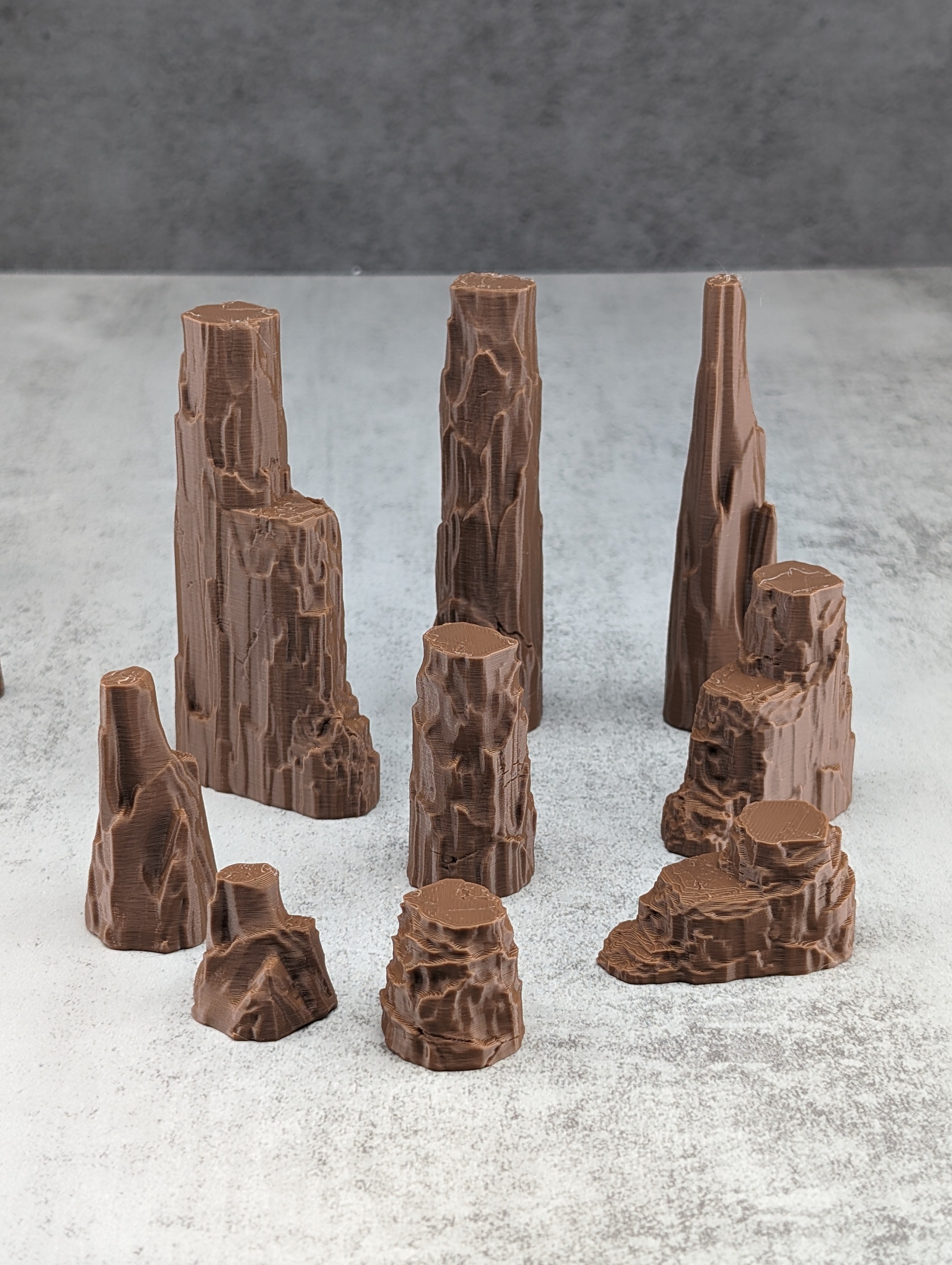 Rock Column Set | TTRPG Terrain Scatter