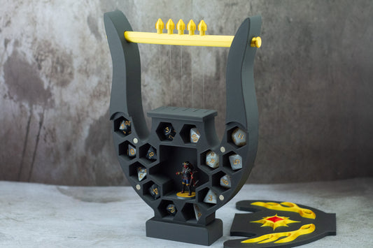 Dice Holding Lyre (STL Download)