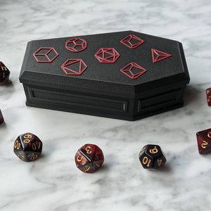 Coffin Dice Vault with Magnetic Lid (STL Download)