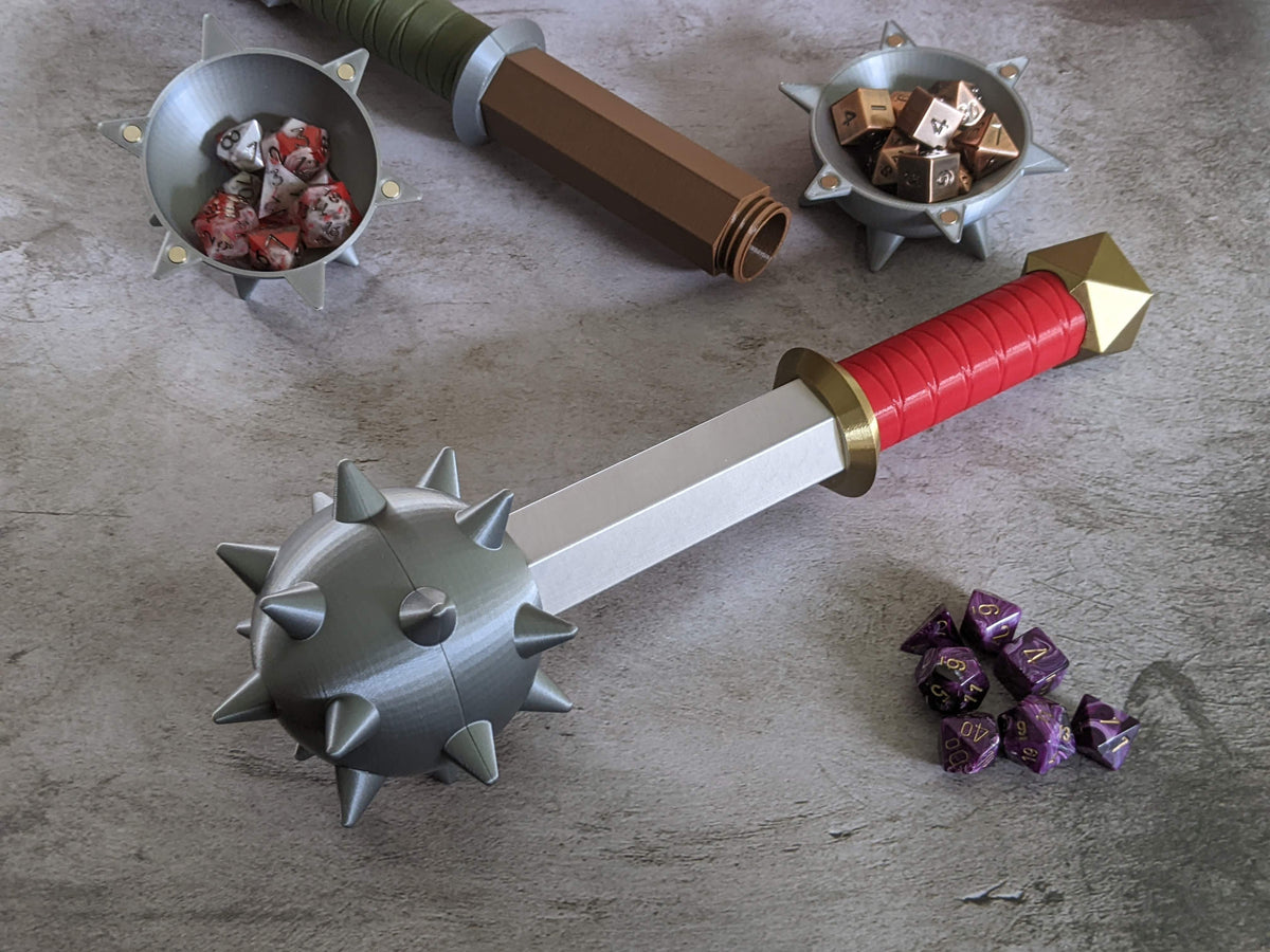 The Dice Mace: STL Download for 3D Printing