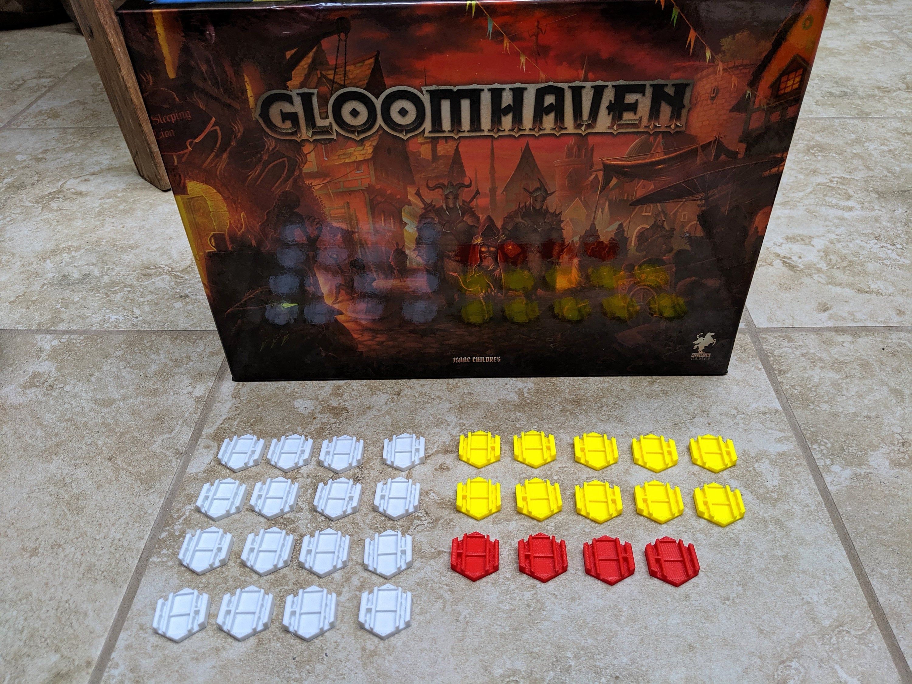 Gloomhaven Hex Base Set of 30 for Regular, Elite, & Boss Monsters Standees
