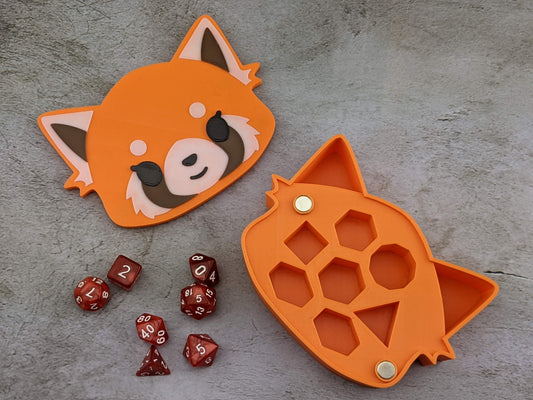 Retsuko Dice Box with Reversible Magnetic Lid (STL Download)